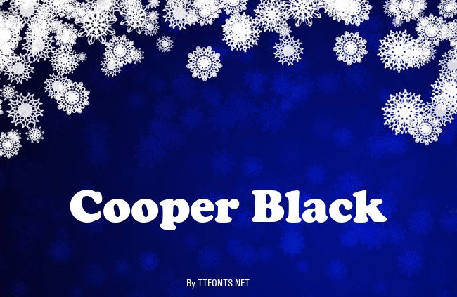 Cooper Black example